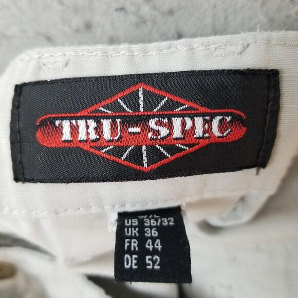 TRU-SPEC Cargo Pants Mens 36x32 Khaki Ripstop Tactical Utility Pockets Workwear - Picture 14 of 15